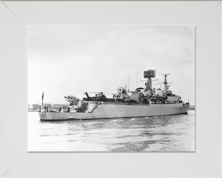 HMS Fife (D20) Royal Navy County Class Destroyer Entering Harbour Photo Print Wall Art Decor - Posters, Prints, & Visual Artwork - by Hampshire Prints (image 5 of 9)