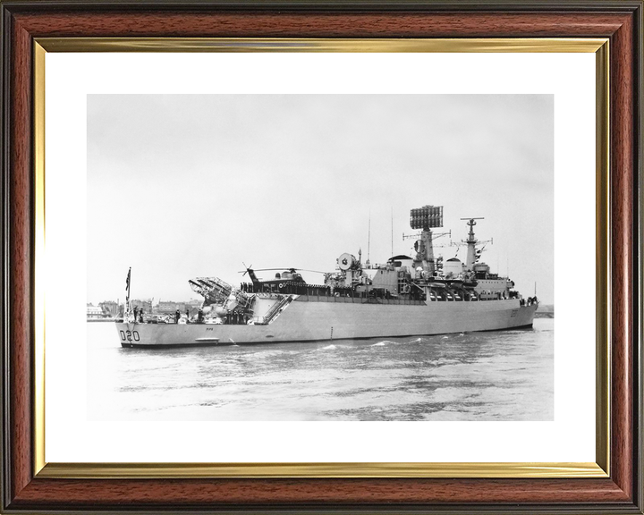 HMS Fife (D20) Royal Navy County Class Destroyer Entering Harbour Photo Print Wall Art Decor - Posters, Prints, & Visual Artwork - by Hampshire Prints (image 8 of 9)