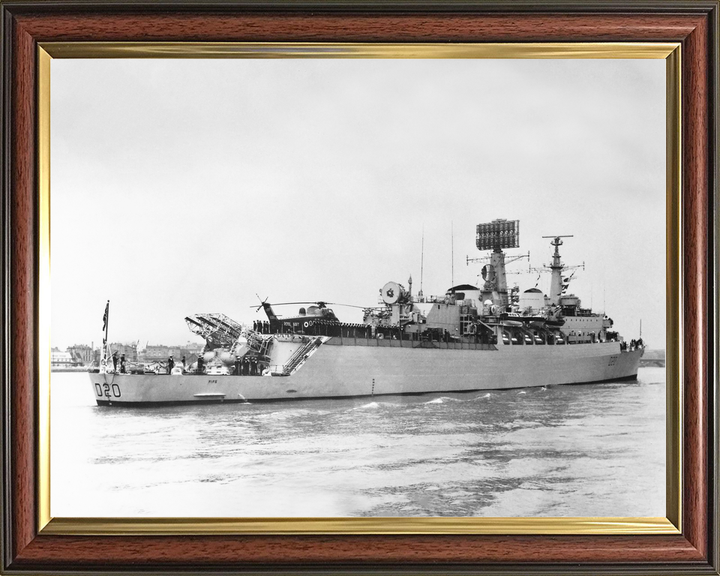 HMS Fife (D20) Royal Navy County Class Destroyer Entering Harbour Photo Print Wall Art Decor - Posters, Prints, & Visual Artwork - by Hampshire Prints (image 9 of 9)