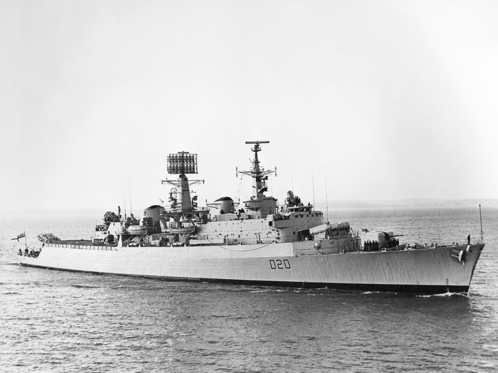 HMS Fife (D20) Royal Navy County Class Destroyer Starboard View Photo Print Wall Art Decor - Posters, Prints, & Visual Artwork - by Hampshire Prints (image 1 of 9)