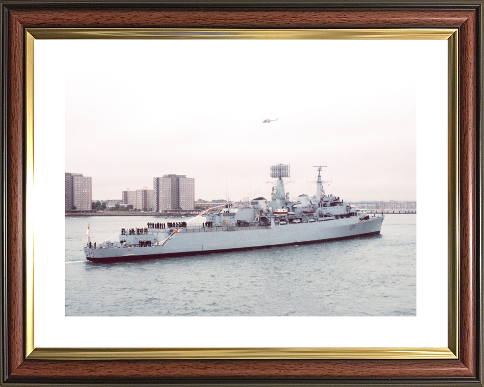 HMS Fife (D20) Royal Navy County Class Destroyer Flying Her Paying Off Pennant Photo Print Wall Art Decor - Posters, Prints, & Visual Artwork - by Hampshire Prints (image 8 of 9)