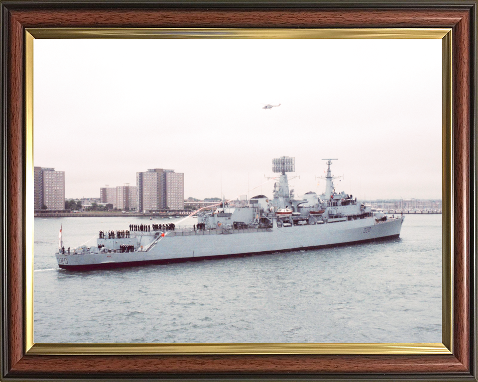 HMS Fife (D20) Royal Navy County Class Destroyer Flying Her Paying Off Pennant Photo Print Wall Art Decor - Posters, Prints, & Visual Artwork - by Hampshire Prints (image 9 of 9)