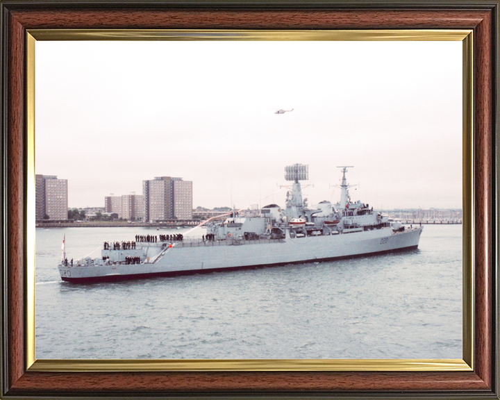 HMS Fife (D20) Royal Navy County Class Destroyer Flying Her Paying Off Pennant Photo Print Wall Art Decor - Posters, Prints, & Visual Artwork - by Hampshire Prints (image 9 of 9)