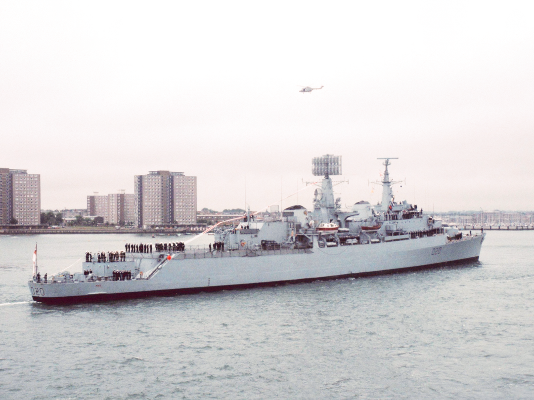HMS Fife (D20) Royal Navy County Class Destroyer Flying Her Paying Off Pennant Photo Print Wall Art Decor - Posters, Prints, & Visual Artwork - by Hampshire Prints (image 1 of 9)