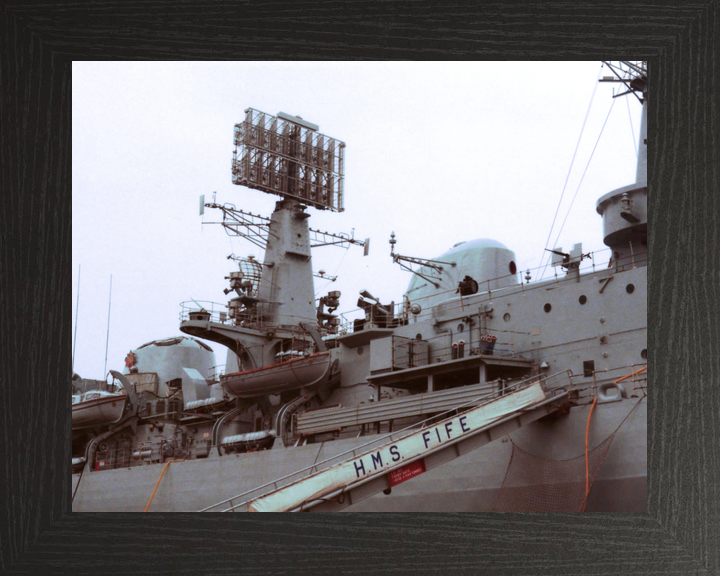 HMS Fife (D20) Royal Navy County Class Destroyer Gangway Photo Print Wall Art Decor - Posters, Prints, & Visual Artwork - by Hampshire Prints (image 3 of 9)