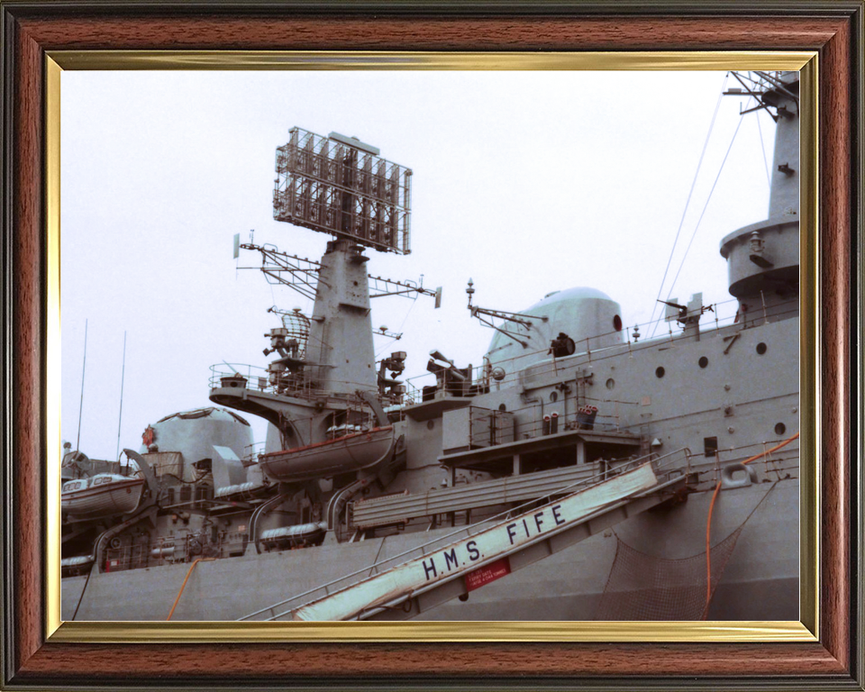 HMS Fife (D20) Royal Navy County Class Destroyer Gangway Photo Print Wall Art Decor - Posters, Prints, & Visual Artwork - by Hampshire Prints (image 9 of 9)