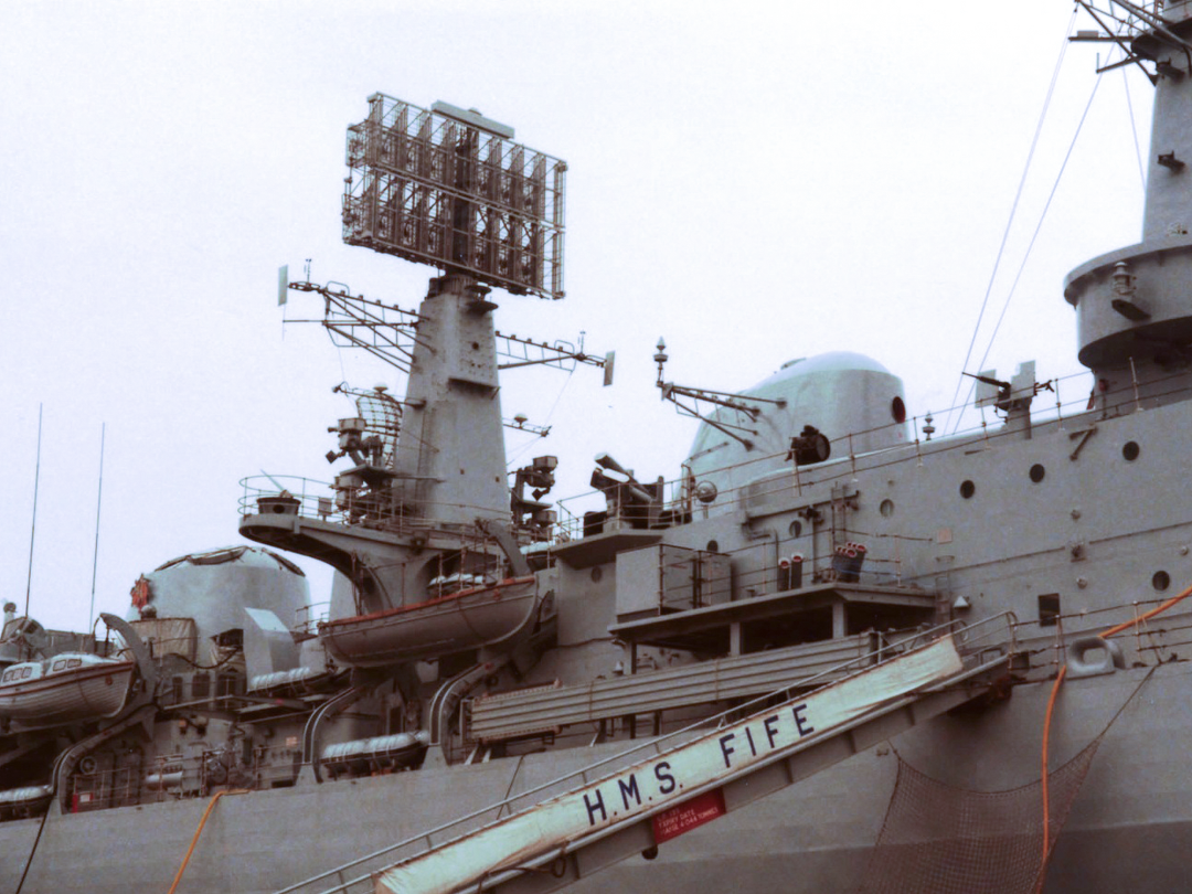 HMS Fife (D20) Royal Navy County Class Destroyer Gangway Photo Print Wall Art Decor - Posters, Prints, & Visual Artwork - by Hampshire Prints (image 1 of 9)