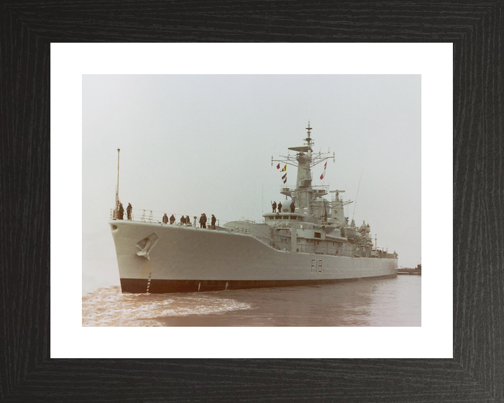 HMS Galatea (F18) Royal Navy Leander Class Frigate Low Port Bow View Photo Print Wall Art Decor - Posters, Prints, & Visual Artwork - by Hampshire Prints (image 2 of 9)