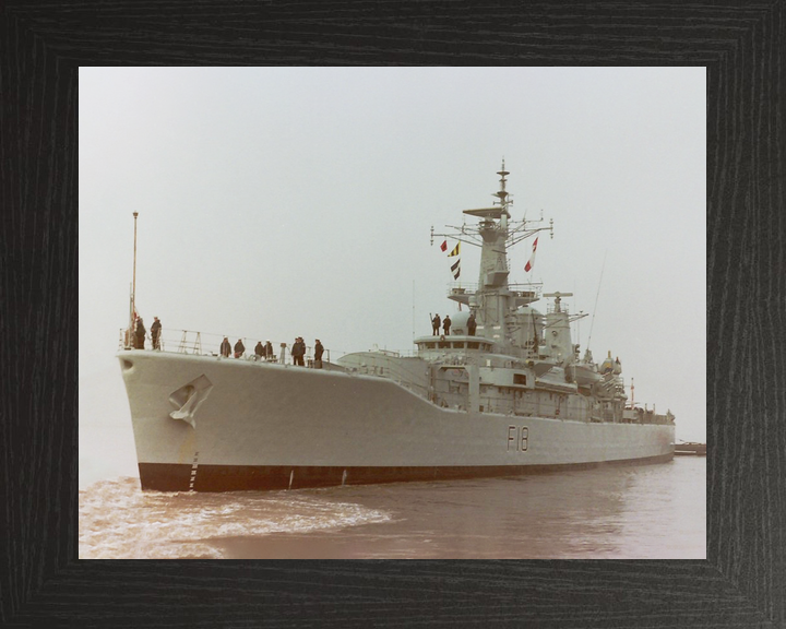 HMS Galatea (F18) Royal Navy Leander Class Frigate Low Port Bow View Photo Print Wall Art Decor - Posters, Prints, & Visual Artwork - by Hampshire Prints (image 3 of 9)
