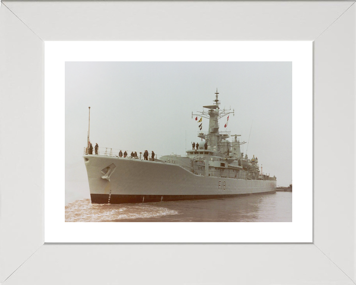 HMS Galatea (F18) Royal Navy Leander Class Frigate Low Port Bow View Photo Print Wall Art Decor - Posters, Prints, & Visual Artwork - by Hampshire Prints (image 4 of 9)