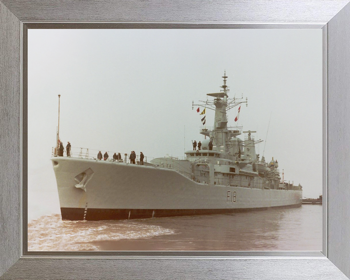 HMS Galatea (F18) Royal Navy Leander Class Frigate Low Port Bow View Photo Print Wall Art Decor - Posters, Prints, & Visual Artwork - by Hampshire Prints (image 7 of 9)