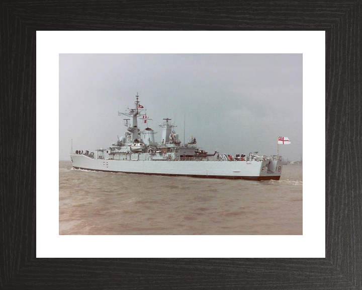 HMS Galatea (F18) Royal Navy Leander Class Frigate Leaving Harbour Photo Print Wall Art Decor - Posters, Prints, & Visual Artwork - by Hampshire Prints (image 2 of 9)