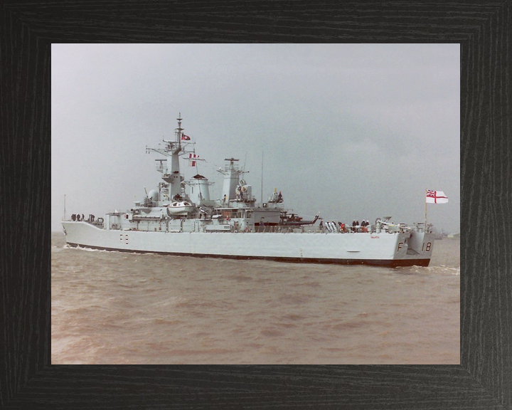 HMS Galatea (F18) Royal Navy Leander Class Frigate Leaving Harbour Photo Print Wall Art Decor - Posters, Prints, & Visual Artwork - by Hampshire Prints (image 3 of 9)