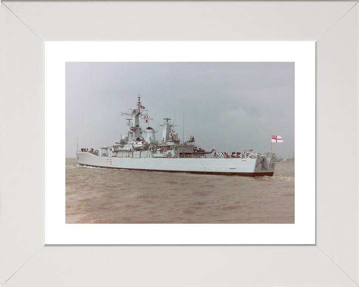 HMS Galatea (F18) Royal Navy Leander Class Frigate Leaving Harbour Photo Print Wall Art Decor - Posters, Prints, & Visual Artwork - by Hampshire Prints (image 4 of 9)