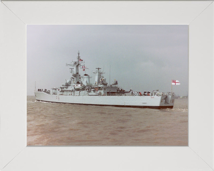 HMS Galatea (F18) Royal Navy Leander Class Frigate Leaving Harbour Photo Print Wall Art Decor - Posters, Prints, & Visual Artwork - by Hampshire Prints (image 5 of 9)