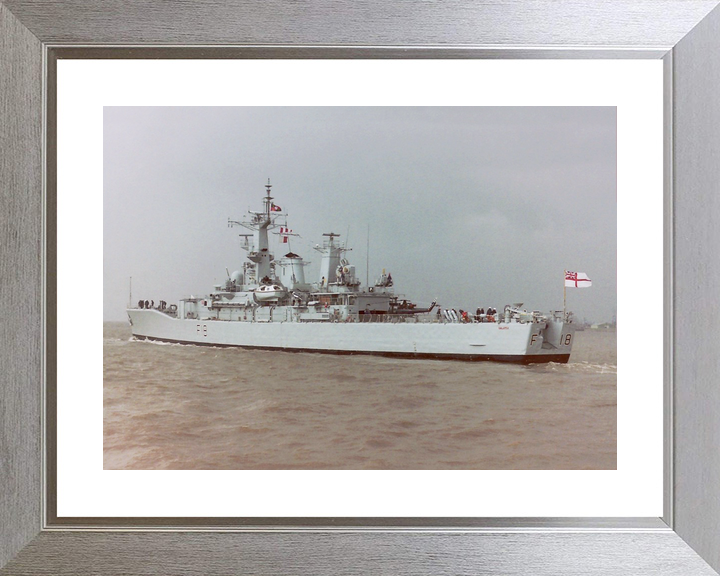HMS Galatea (F18) Royal Navy Leander Class Frigate Leaving Harbour Photo Print Wall Art Decor - Posters, Prints, & Visual Artwork - by Hampshire Prints (image 6 of 9)