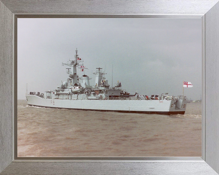 HMS Galatea (F18) Royal Navy Leander Class Frigate Leaving Harbour Photo Print Wall Art Decor - Posters, Prints, & Visual Artwork - by Hampshire Prints (image 7 of 9)