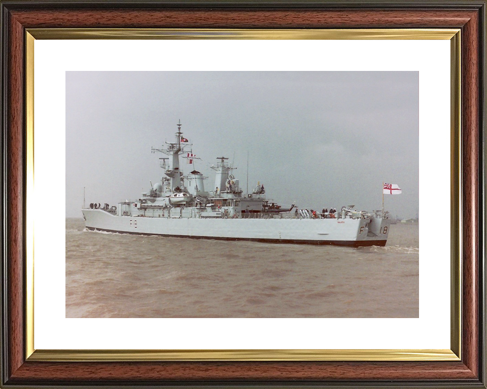 HMS Galatea (F18) Royal Navy Leander Class Frigate Leaving Harbour Photo Print Wall Art Decor - Posters, Prints, & Visual Artwork - by Hampshire Prints (image 8 of 9)