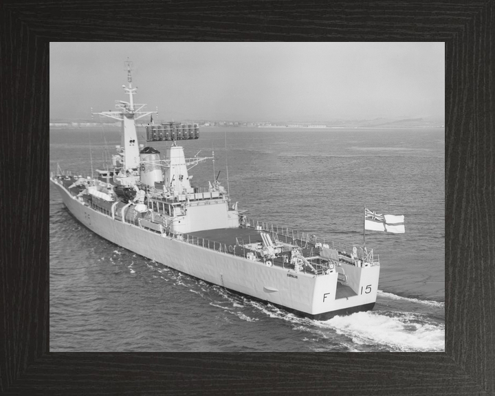 HMS Euryalus (F15) Royal Navy Leander Class Frigate High Port Quarter View Photo Print Wall Art Decor - Posters, Prints, & Visual Artwork - by Hampshire Prints (image 3 of 9)