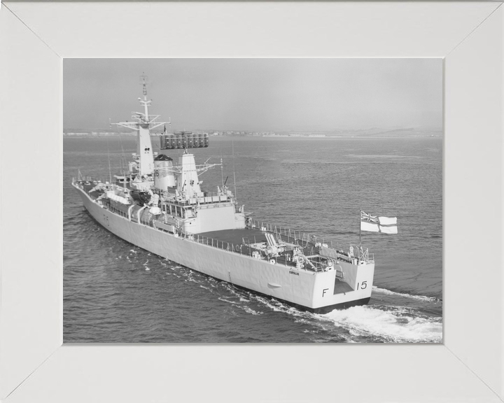 HMS Euryalus (F15) Royal Navy Leander Class Frigate High Port Quarter View Photo Print Wall Art Decor - Posters, Prints, & Visual Artwork - by Hampshire Prints (image 5 of 9)