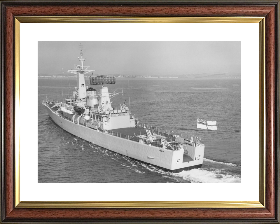 HMS Euryalus (F15) Royal Navy Leander Class Frigate High Port Quarter View Photo Print Wall Art Decor - Posters, Prints, & Visual Artwork - by Hampshire Prints (image 8 of 9)