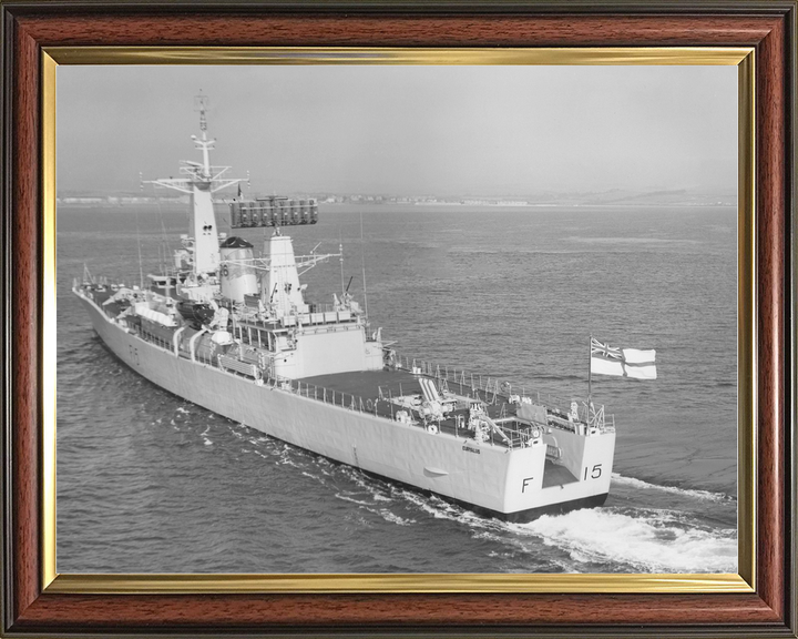 HMS Euryalus (F15) Royal Navy Leander Class Frigate High Port Quarter View Photo Print Wall Art Decor - Posters, Prints, & Visual Artwork - by Hampshire Prints (image 9 of 9)