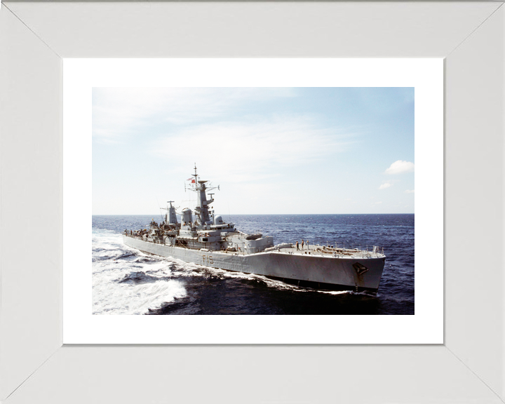 HMS Euryalus (F15) Royal Navy Leander Class Frigate Underway Photo Print Wall Art Decor - Posters, Prints, & Visual Artwork - by Hampshire Prints (image 4 of 9)