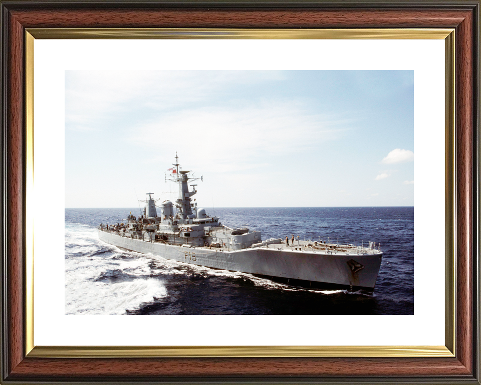 HMS Euryalus (F15) Royal Navy Leander Class Frigate Underway Photo Print Wall Art Decor - Posters, Prints, & Visual Artwork - by Hampshire Prints (image 8 of 9)