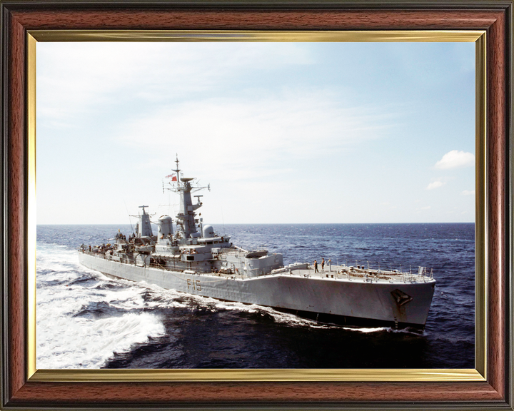 HMS Euryalus (F15) Royal Navy Leander Class Frigate Underway Photo Print Wall Art Decor - Posters, Prints, & Visual Artwork - by Hampshire Prints (image 9 of 9)