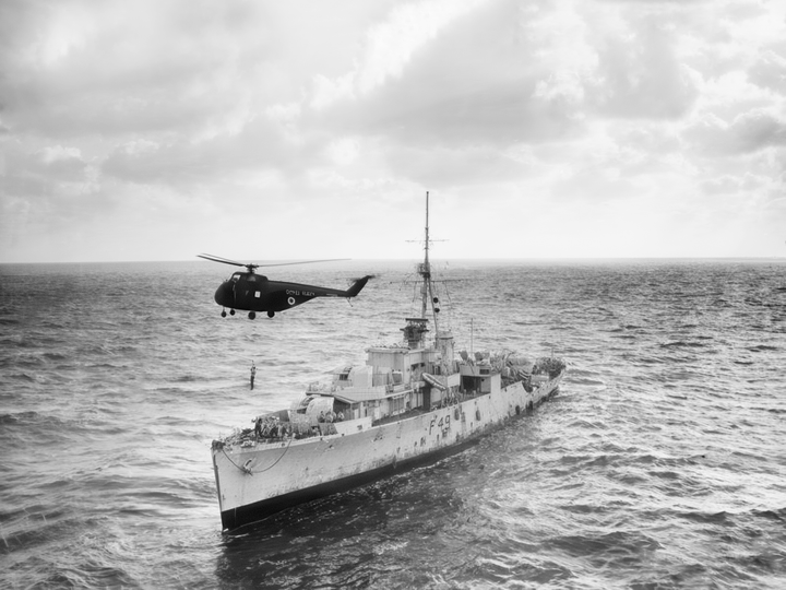 HMS Pheasant F49 Black Swan Class Sloop January 1963 Photo Print - Posters, Prints, & Visual Artwork - by Hampshire Prints (image 1 of 9)