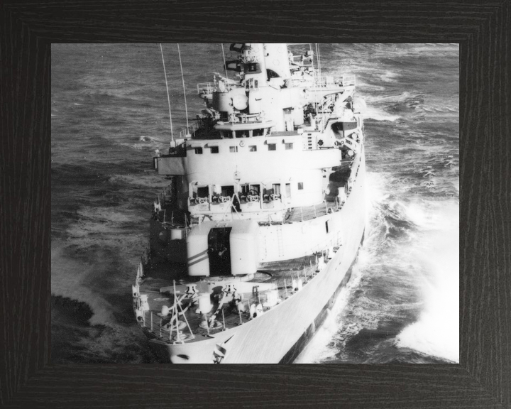 HMS Glamorgan (D19) Royal Navy County Class Destroyer High Bow View Photo Print Wall Art Decor - Posters, Prints, & Visual Artwork - by Hampshire Prints (image 3 of 9)