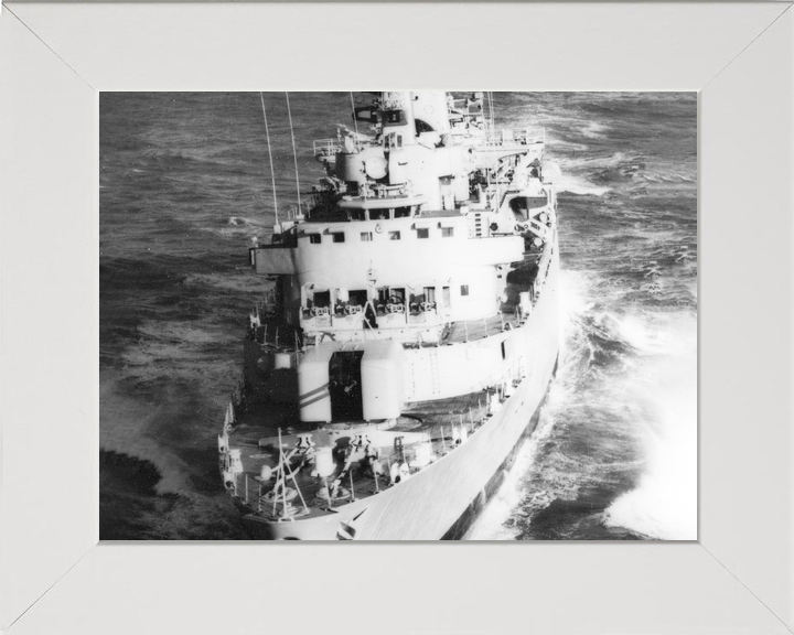 HMS Glamorgan (D19) Royal Navy County Class Destroyer High Bow View Photo Print Wall Art Decor - Posters, Prints, & Visual Artwork - by Hampshire Prints (image 5 of 9)
