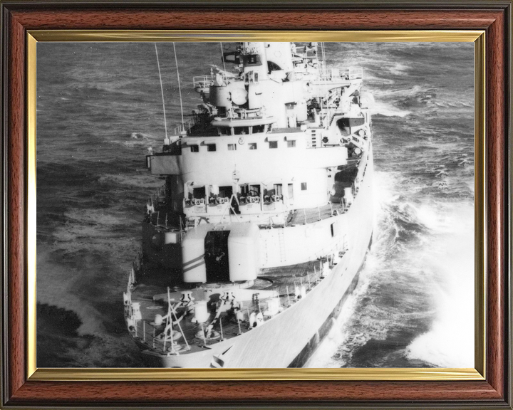 HMS Glamorgan (D19) Royal Navy County Class Destroyer High Bow View Photo Print Wall Art Decor - Posters, Prints, & Visual Artwork - by Hampshire Prints (image 9 of 9)