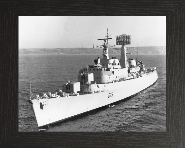 HMS Glamorgan (D19) Royal Navy County Class Destroyer Low Port Side View Photo Print Wall Art Decor - Posters, Prints, & Visual Artwork - by Hampshire Prints (image 3 of 9)