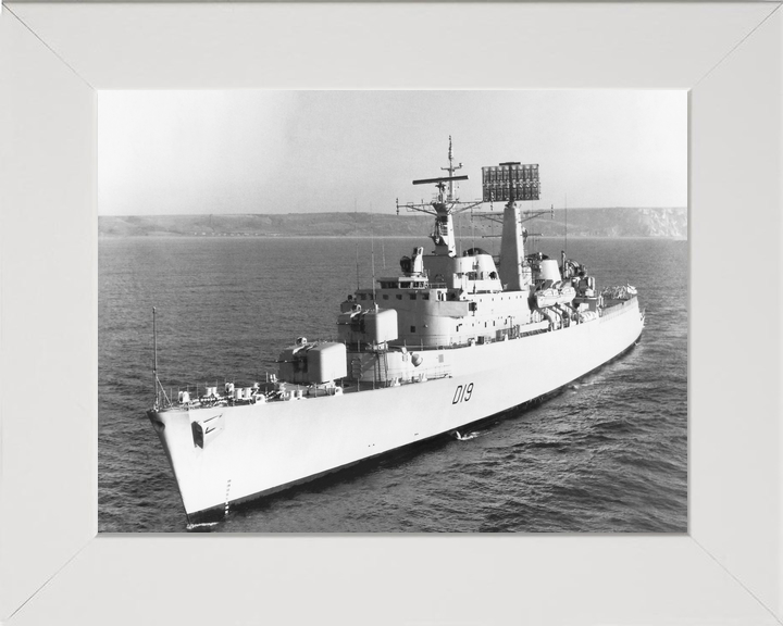 HMS Glamorgan (D19) Royal Navy County Class Destroyer Low Port Side View Photo Print Wall Art Decor - Posters, Prints, & Visual Artwork - by Hampshire Prints (image 5 of 9)