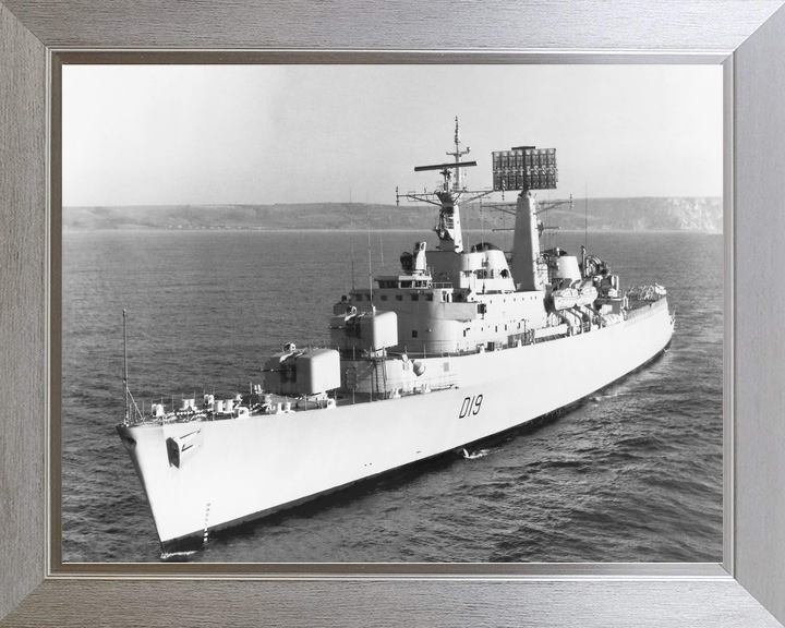 HMS Glamorgan (D19) Royal Navy County Class Destroyer Low Port Side View Photo Print Wall Art Decor - Posters, Prints, & Visual Artwork - by Hampshire Prints (image 7 of 9)