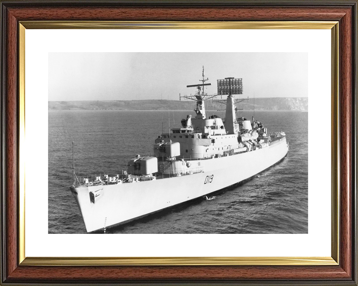 HMS Glamorgan (D19) Royal Navy County Class Destroyer Low Port Side View Photo Print Wall Art Decor - Posters, Prints, & Visual Artwork - by Hampshire Prints (image 8 of 9)