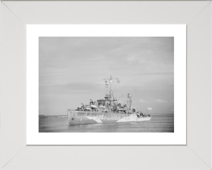 HMS Erne (U03) Royal Navy Black Swan Class Sloop Port Bow View Photo Print Wall Art Decor - Posters, Prints, & Visual Artwork - by Hampshire Prints (image 4 of 9)