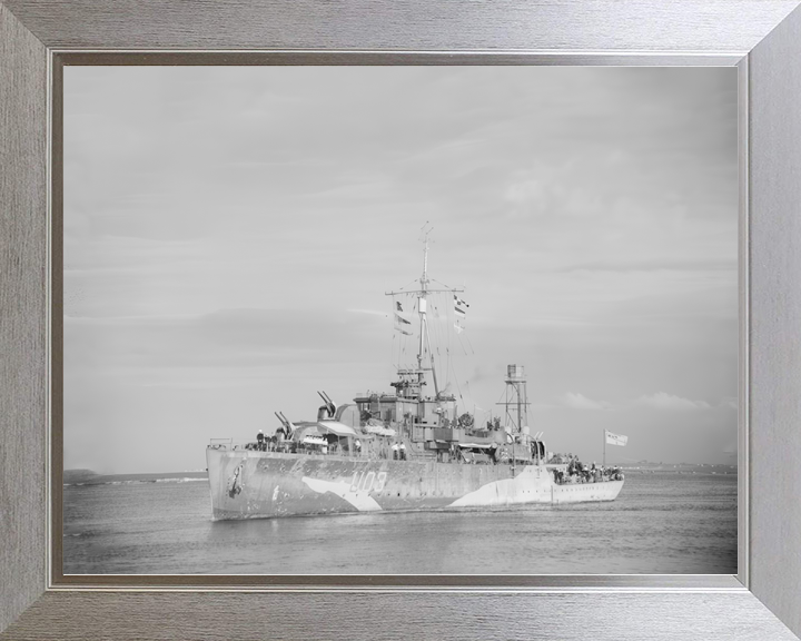 HMS Erne (U03) Royal Navy Black Swan Class Sloop Port Bow View Photo Print Wall Art Decor - Posters, Prints, & Visual Artwork - by Hampshire Prints (image 7 of 9)