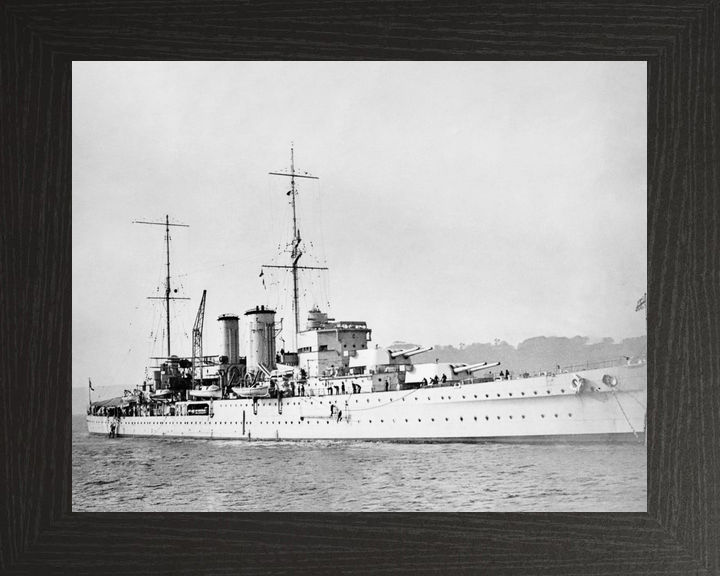 HMS Exeter (68) Royal Navy York Class Heavy Cruiser At Anchor Photo Print Wall Art Decor - Posters, Prints, & Visual Artwork - by Hampshire Prints (image 3 of 9)