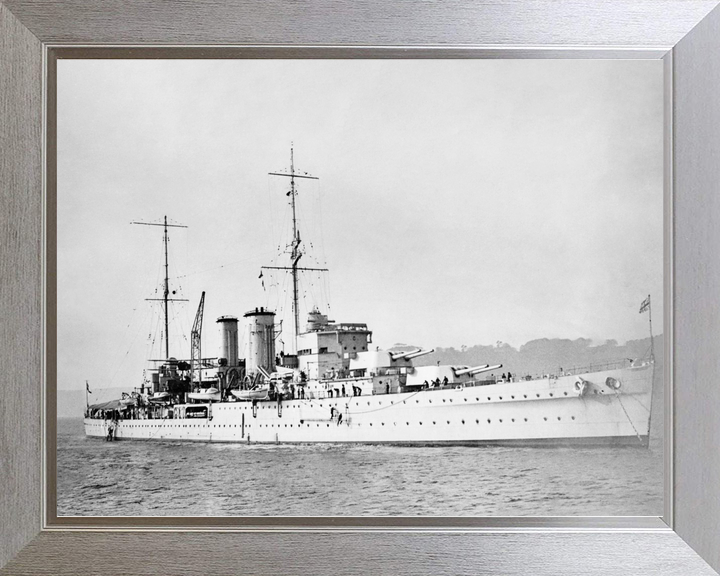 HMS Exeter (68) Royal Navy York Class Heavy Cruiser At Anchor Photo Print Wall Art Decor - Posters, Prints, & Visual Artwork - by Hampshire Prints (image 7 of 9)