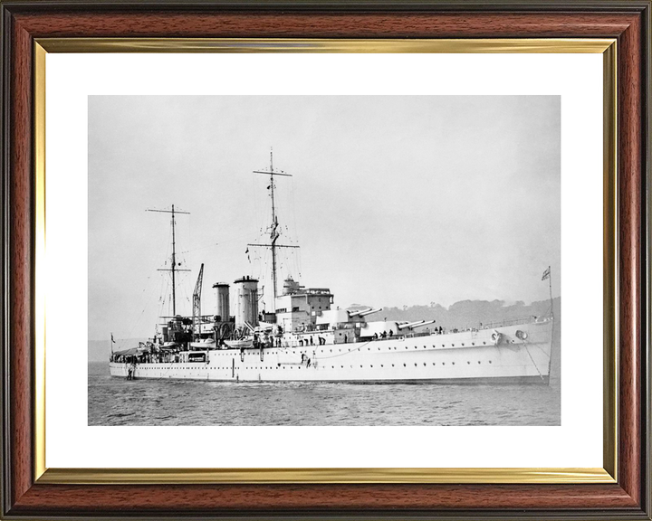 HMS Exeter (68) Royal Navy York Class Heavy Cruiser At Anchor Photo Print Wall Art Decor - Posters, Prints, & Visual Artwork - by Hampshire Prints (image 8 of 9)