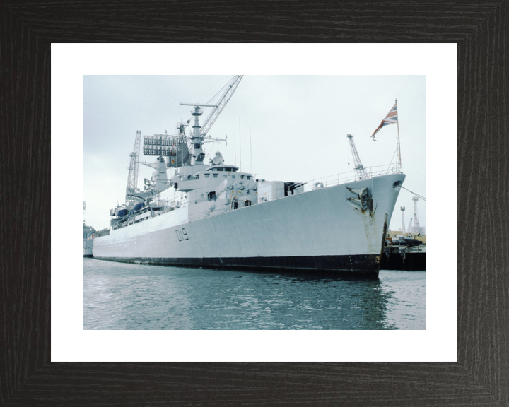 HMS Glamorgan (D19) Royal Navy County Class Destroyer Alongside Photo Print Wall Art Decor - Posters, Prints, & Visual Artwork - by Hampshire Prints (image 2 of 9)