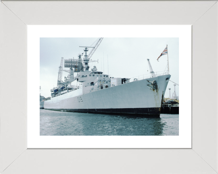 HMS Glamorgan (D19) Royal Navy County Class Destroyer Alongside Photo Print Wall Art Decor - Posters, Prints, & Visual Artwork - by Hampshire Prints (image 4 of 9)