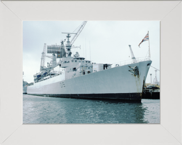 HMS Glamorgan (D19) Royal Navy County Class Destroyer Alongside Photo Print Wall Art Decor - Posters, Prints, & Visual Artwork - by Hampshire Prints (image 5 of 9)