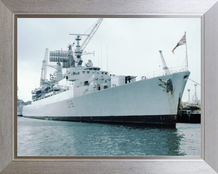 HMS Glamorgan (D19) Royal Navy County Class Destroyer Alongside Photo Print Wall Art Decor - Posters, Prints, & Visual Artwork - by Hampshire Prints (image 7 of 9)