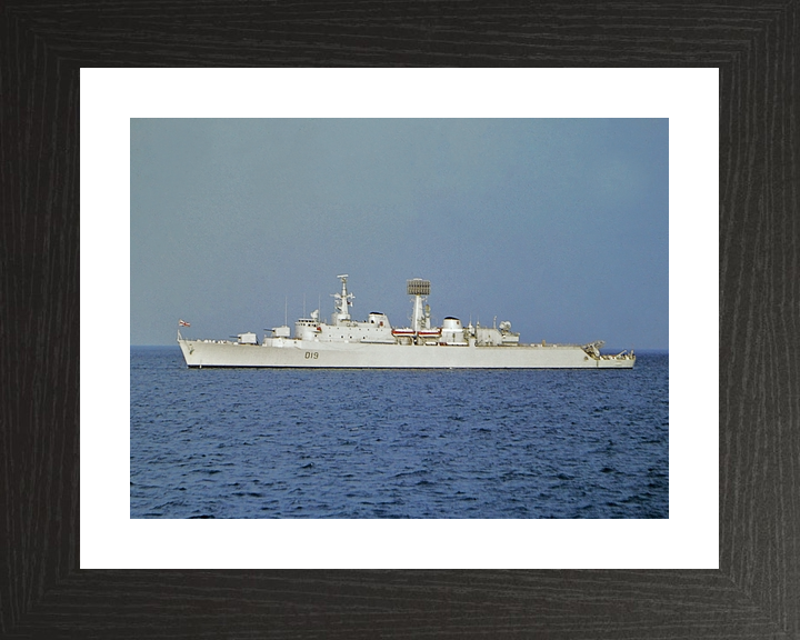 HMS Glamorgan (D19) Royal Navy County Class Destroyer Port Beam View Photo Print Wall Art Decor - Posters, Prints, & Visual Artwork - by Hampshire Prints (image 2 of 9)