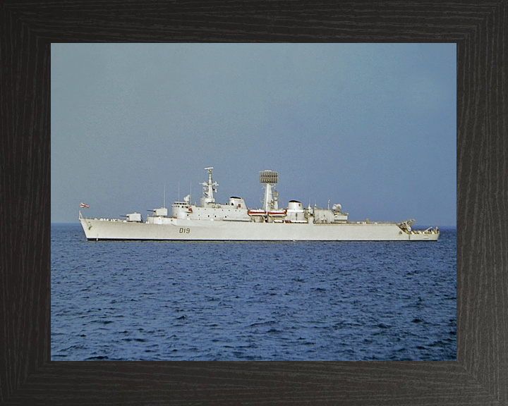 HMS Glamorgan (D19) Royal Navy County Class Destroyer Port Beam View Photo Print Wall Art Decor - Posters, Prints, & Visual Artwork - by Hampshire Prints (image 3 of 9)