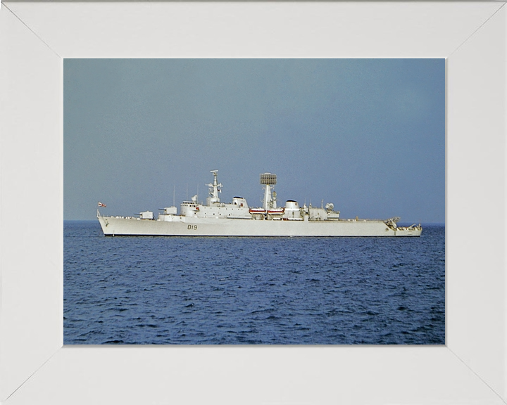 HMS Glamorgan (D19) Royal Navy County Class Destroyer Port Beam View Photo Print Wall Art Decor - Posters, Prints, & Visual Artwork - by Hampshire Prints (image 5 of 9)