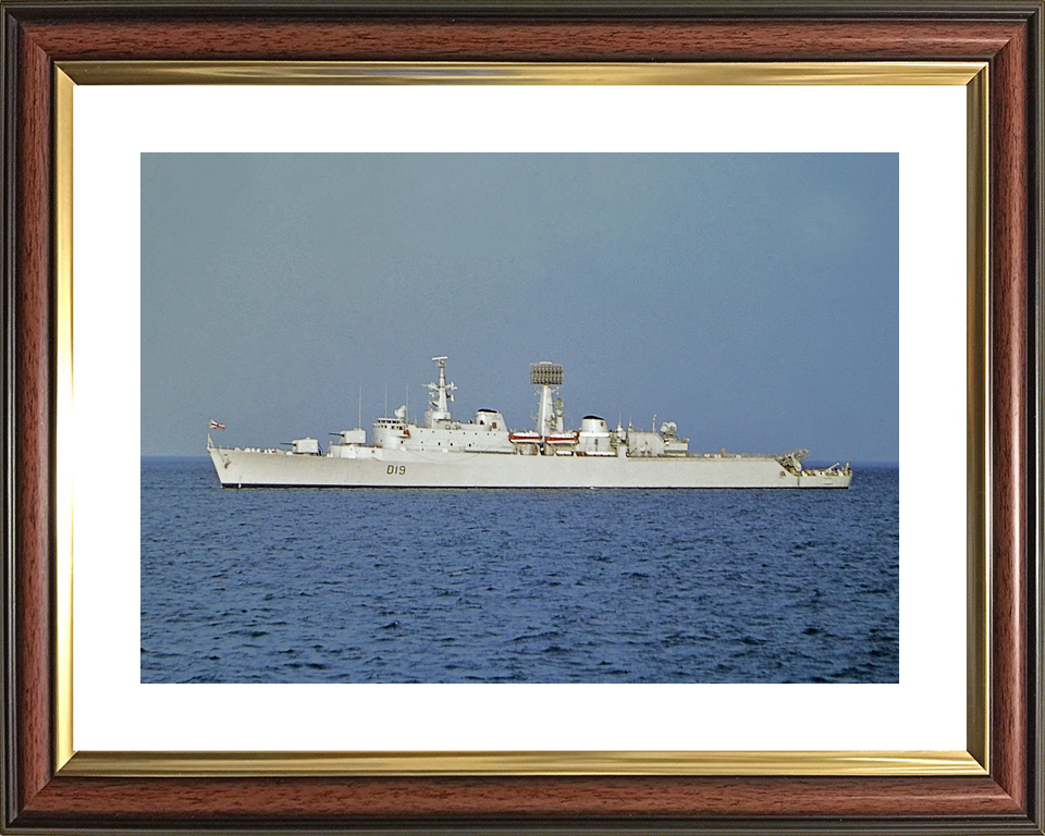 HMS Glamorgan (D19) Royal Navy County Class Destroyer Port Beam View Photo Print Wall Art Decor - Posters, Prints, & Visual Artwork - by Hampshire Prints (image 8 of 9)